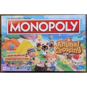 Animal Crossing Monopoly New Horizons Board Game NWT Toy NEW